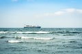 Catania, Sicily, Italy Ã¢â¬â august 15, 2018: seascape with cargo ship